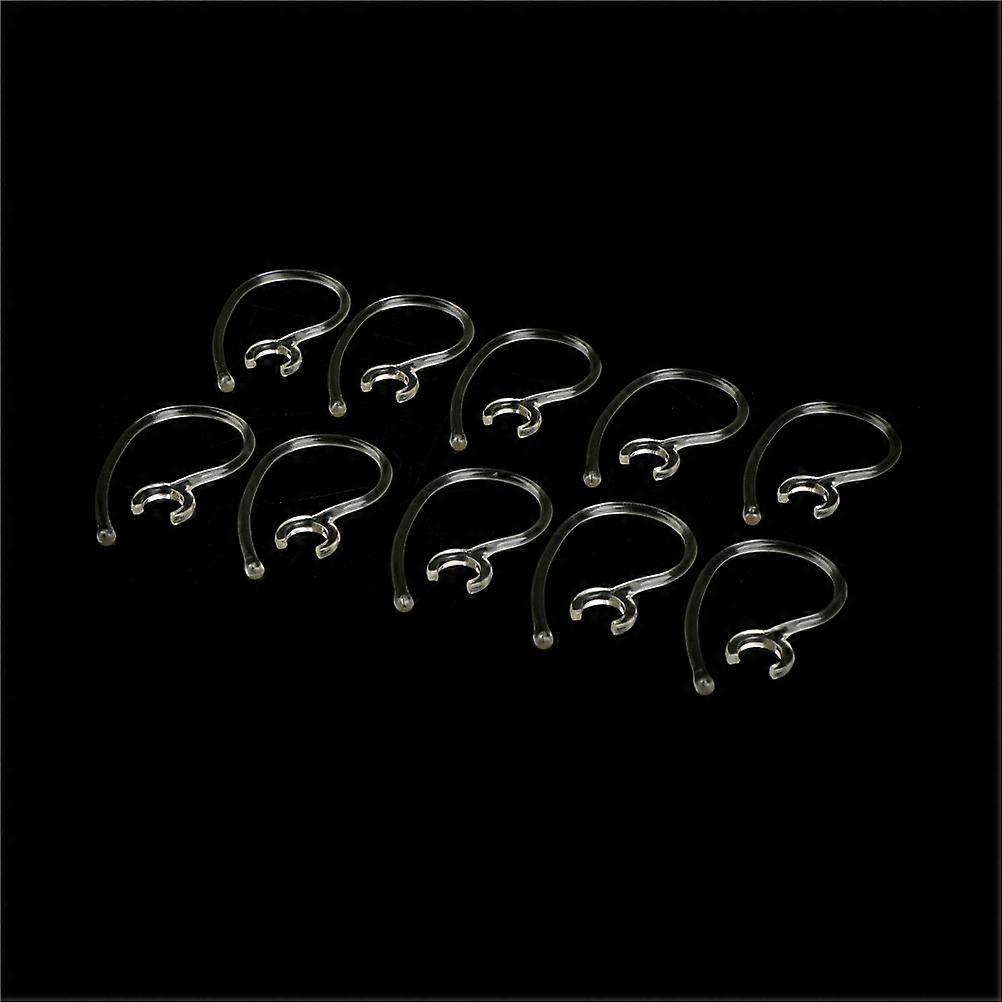 10 Pack Universal 8mm Ear Hooks For Bluetooth Headphone Receiver Clip Portable Support Ear Hook Replacement