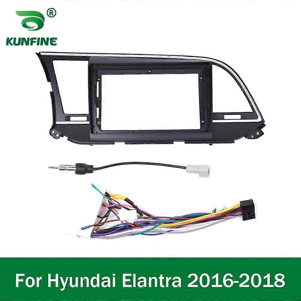Car GPS Navigation Stereo For Hyundai Elantra 2016 2017 2018 Radio Fascias Panel Frame Fit 2Din 9 inch In Dash headunit screen