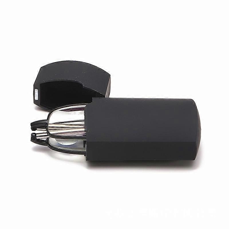 (2.5x)Folding Reading Glasses Compact Small Portable Blue Light Blocking Reader Spring Hinge Black