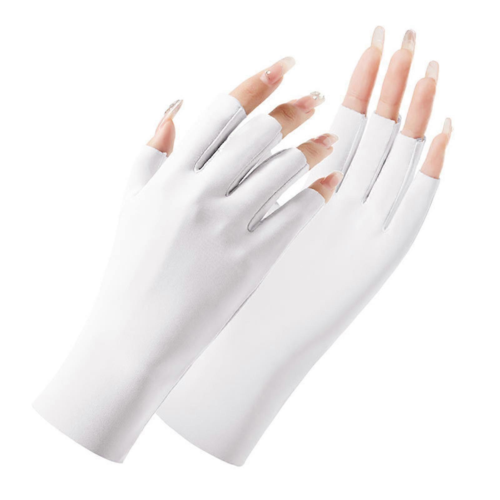Sunscreen Nail Joint Gloves Thin Fingerless Mitten Anti Ultraviolet Cocooning