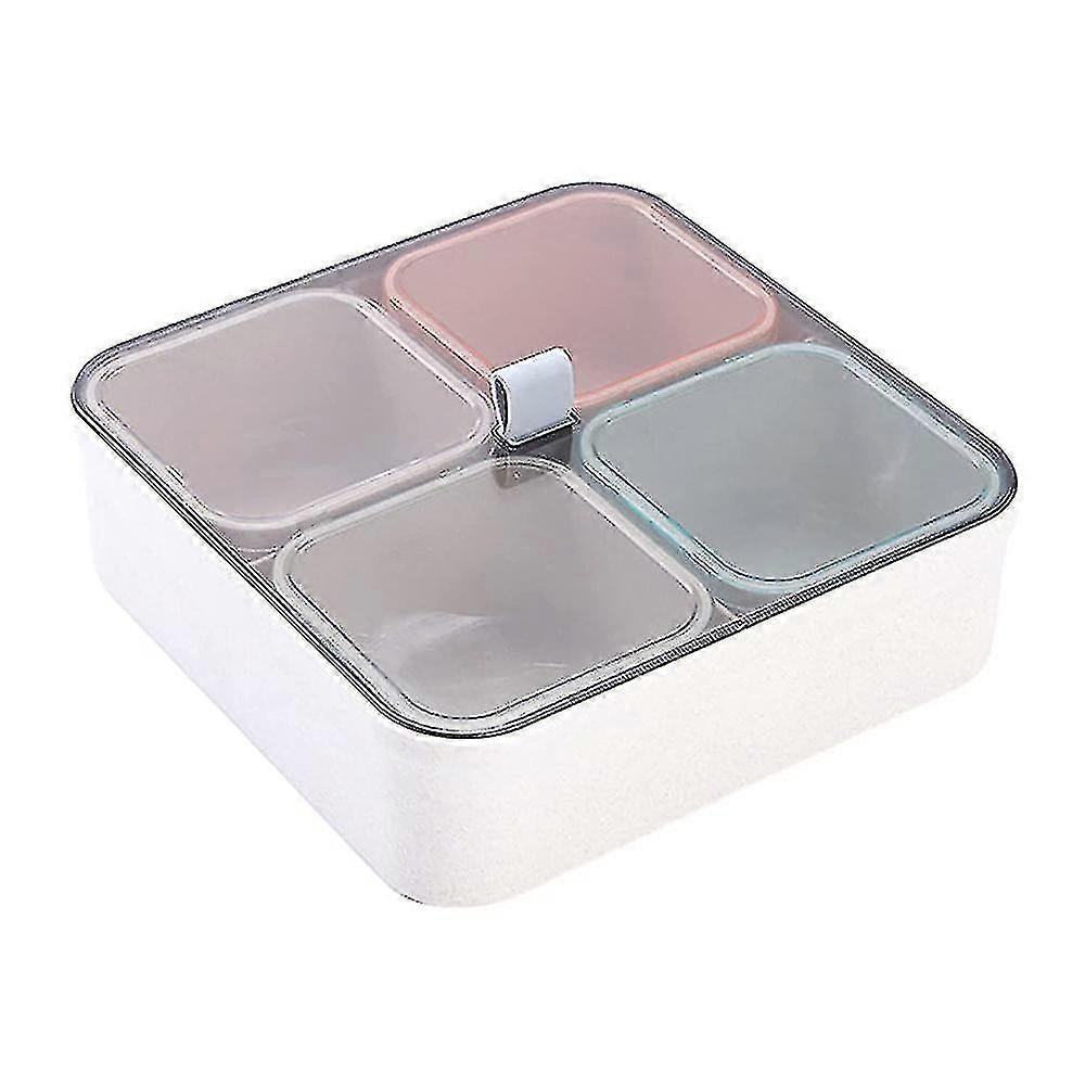 Divided Containers With Clear Lids Serving Platter - 4 100% NEW