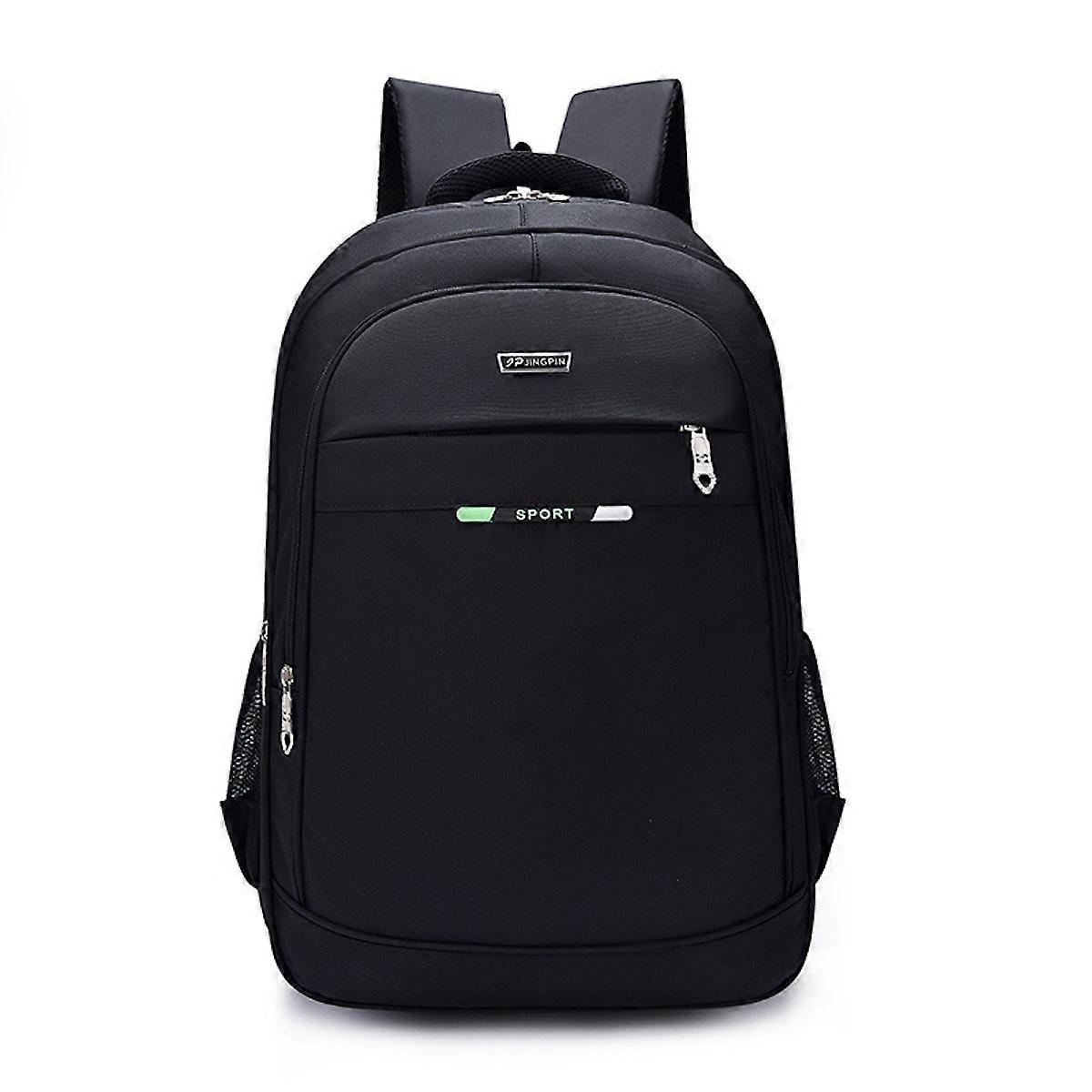 Business Laptop Backpack Concise Black Daypack Durable School Bag for Man