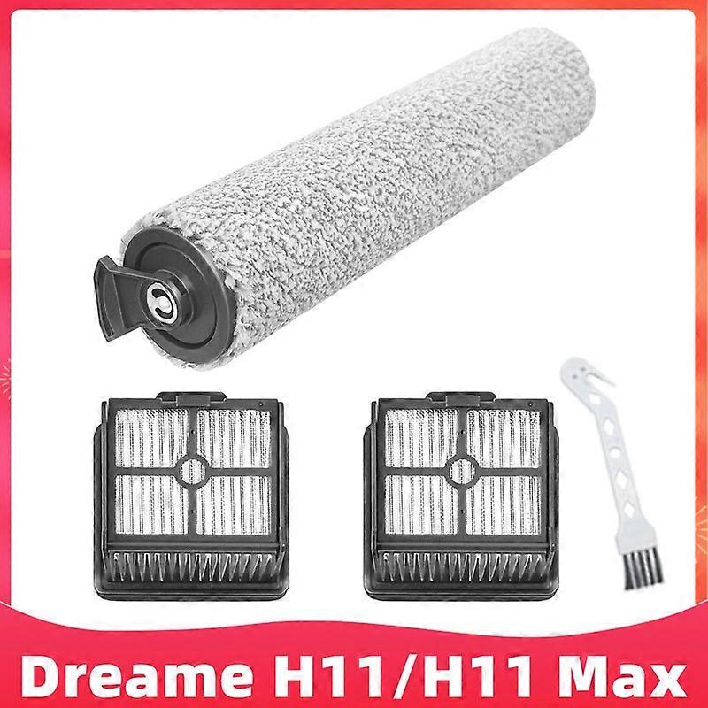 For Xiaomi Dreame H11 / H11 Max Wet and Dry Vacuum Cleaner Roller Brush and Hepa Filter Replacement Spare Parts Accessories Carpet Sweepers