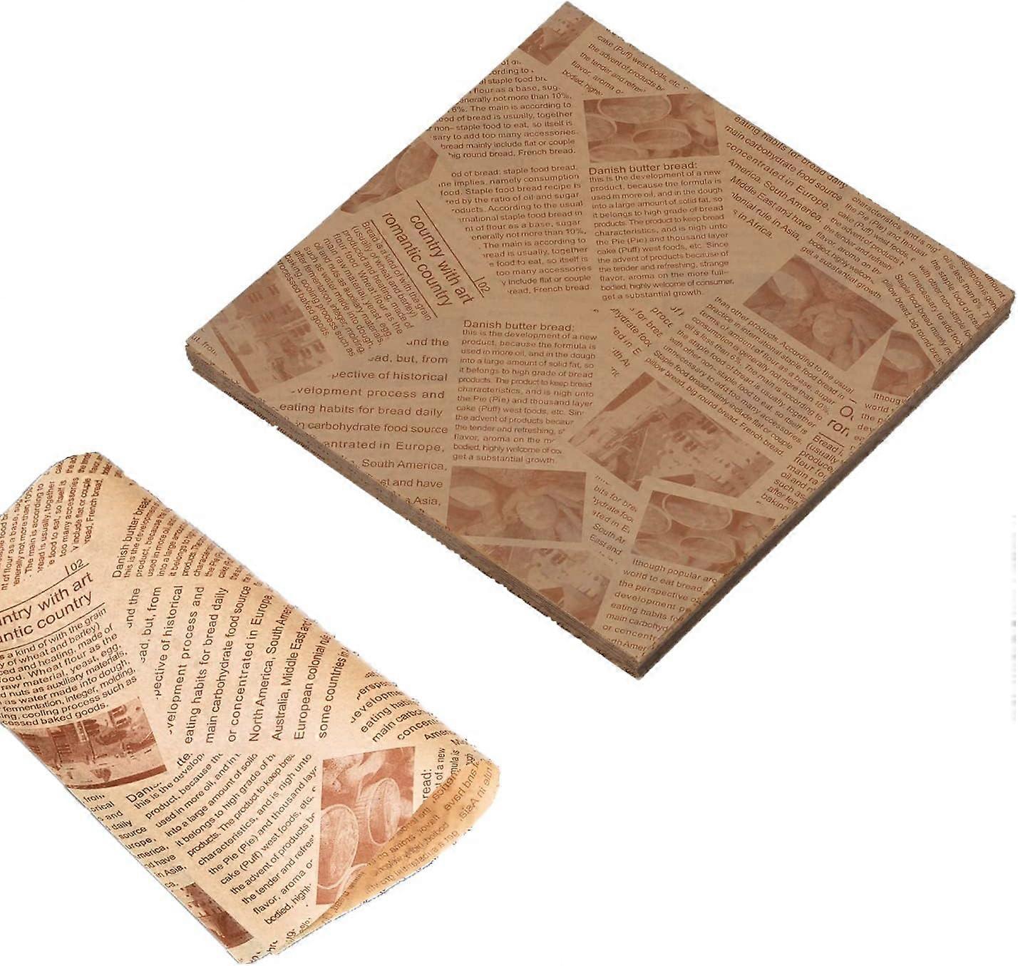 200 ark ostpapper smörpapper delikatesspapper non-stick brödpapper hamburgare pizza smörgås köttburgare bakplåtspapper stansat brödpåse perma