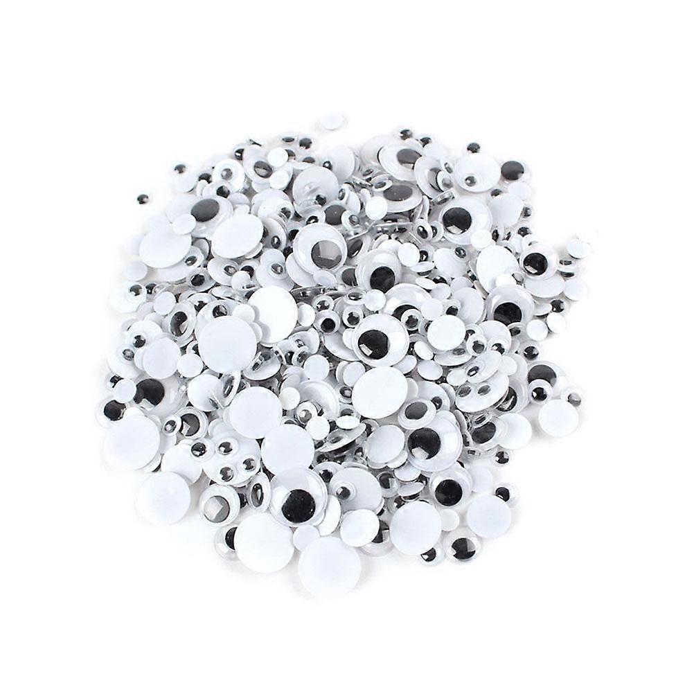 200pcs Self-adhesive Googly Wiggle Eyes for DIY Scrapbooking Crafts Projects (Black)