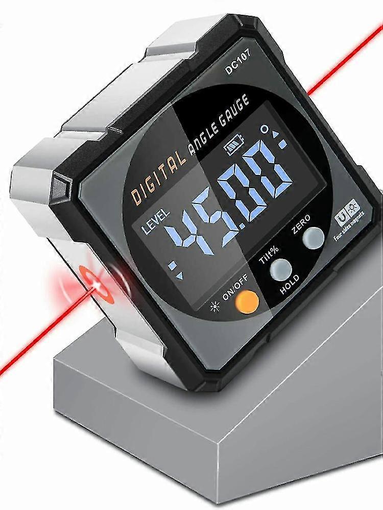 Digital Angle Finder, 3 In 1 Laser Level And Angle Gauge Inclinometer Magnetic