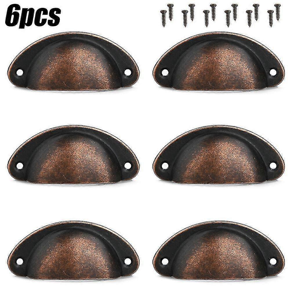 12pcs Cup Handles Shell Pull Kitchen Cupboard Cabinet Door Furniture Drawer Knobs