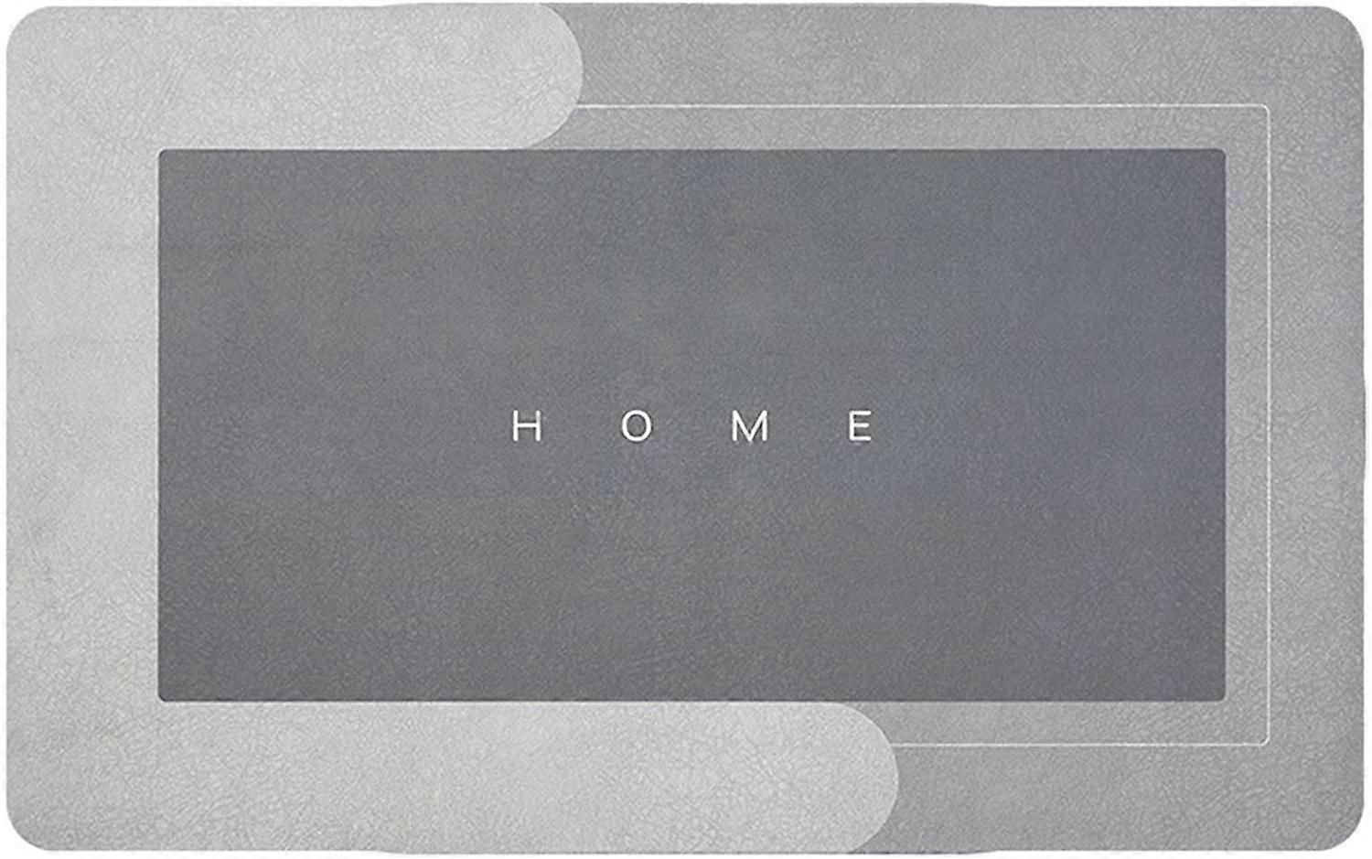 Super Absorbent Floor Mat,Non-Slip Bathroom Mat,Soft Mat Bathroom Mat Quick Dry Bath Mat,Soft And Comfortable(Rectangular Light Grey50*80cm)