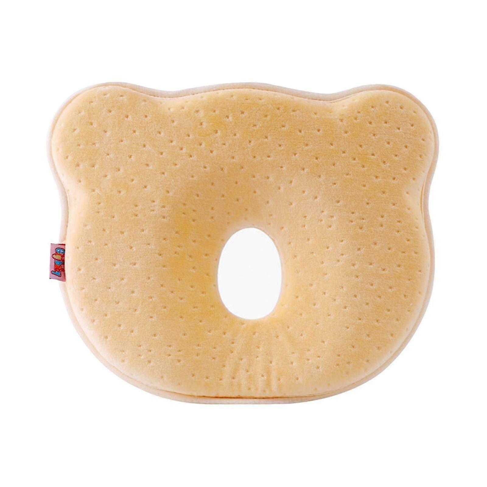Cuscino per neonati in memory foam ergonomico e traspirante, evita la testa piatta del neonato
