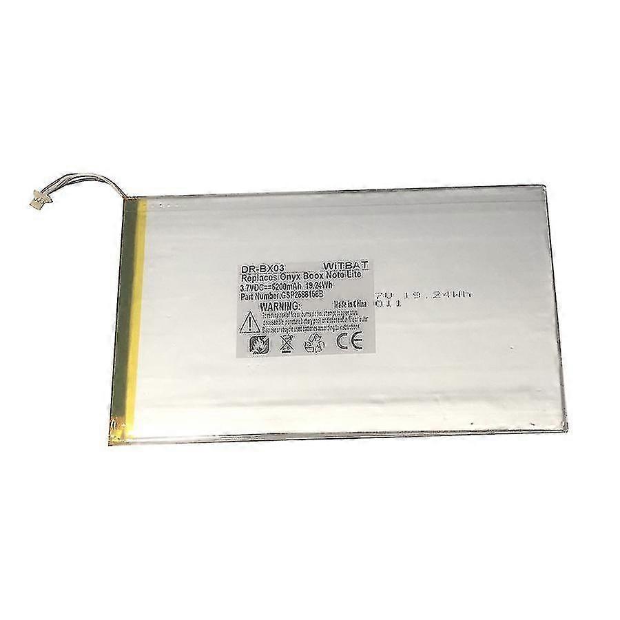 compatibile con Aragonite Onyx Boox Max2 E-reader Batteria Gsp2588158p