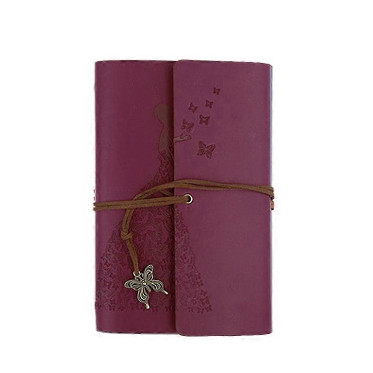 2 PCS Hand Account Book, Cover color: Large Wine Red Large Wine Red
