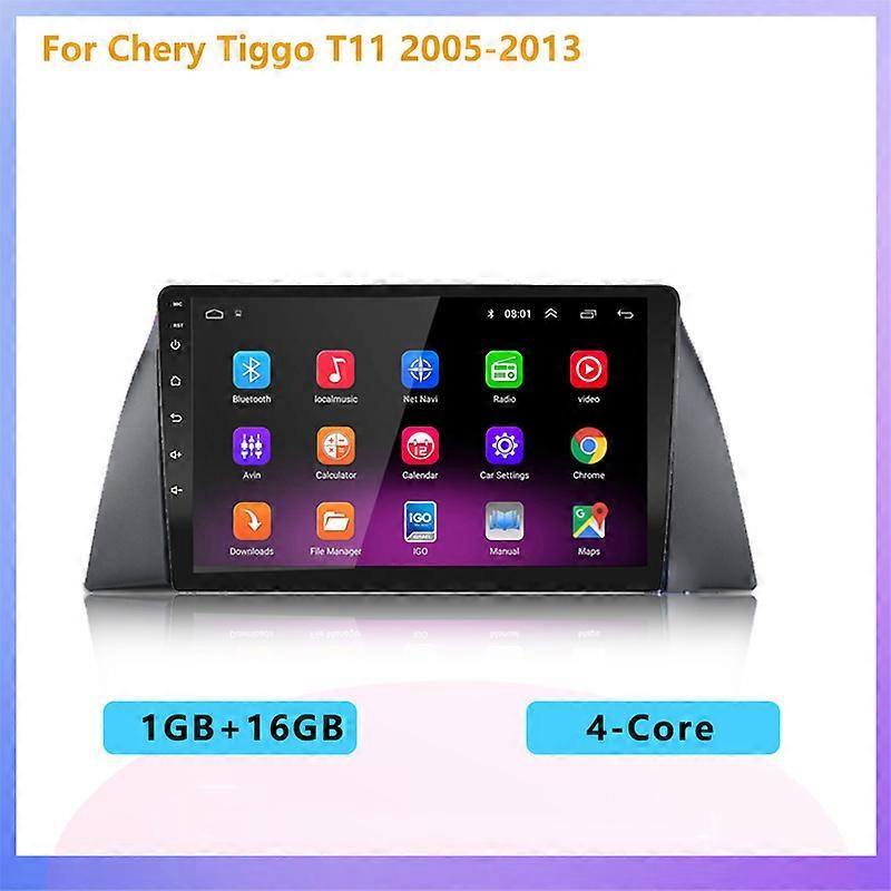 2din 4-core car radio Android multimedia player with screen Carplay Auto GPS for Chery Tiggo T11 2005 2006 2007 2008 - 2013