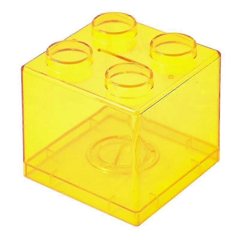 Coin Bank Transparent Visible Łatwy w użyciu Kids Building Block Design Money Saving Box na prezenty