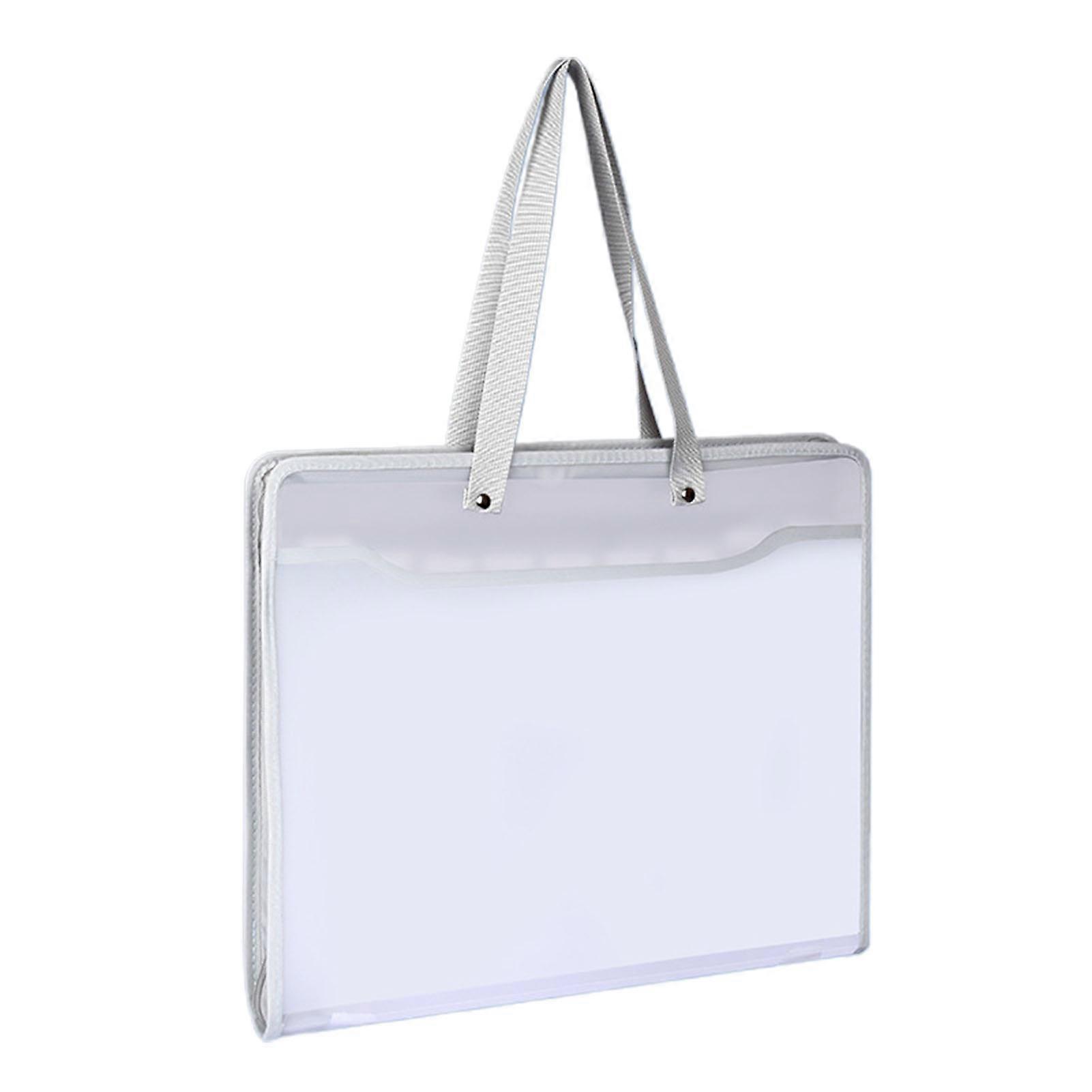 Portable Painting Bag Storage Book Waterproof Zipper Closure Lightweight Handle Organizer Two-Way Zipper Painting Pouch Jikaix
