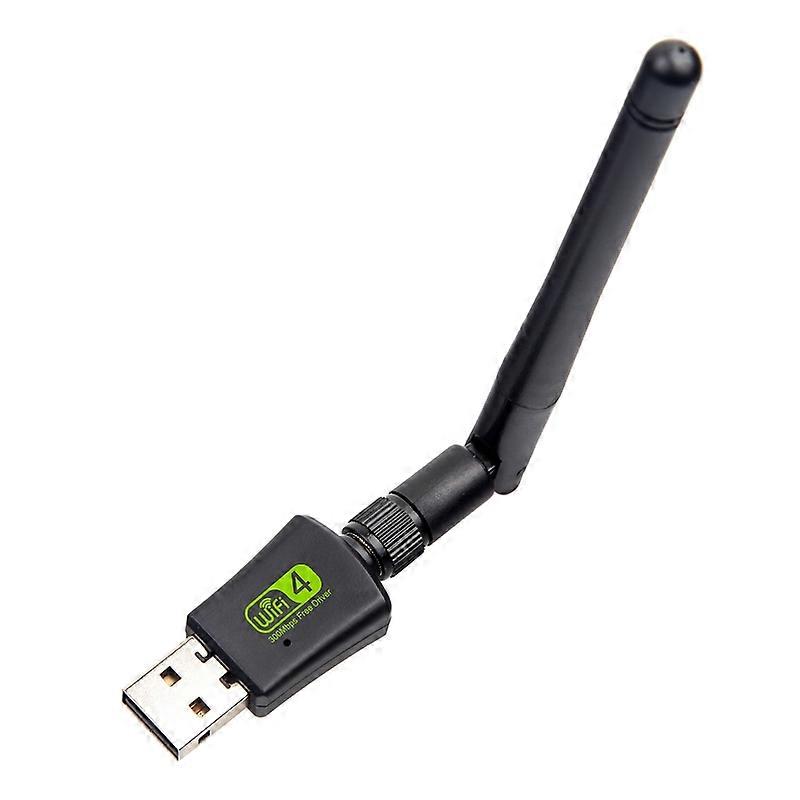 Wireless Network Card Driver-free Dual Frequency External Antenna 300Mbps USB 2.0 WiFi Adapter LAN Receiver Dongle for Windows XP/7/8/10