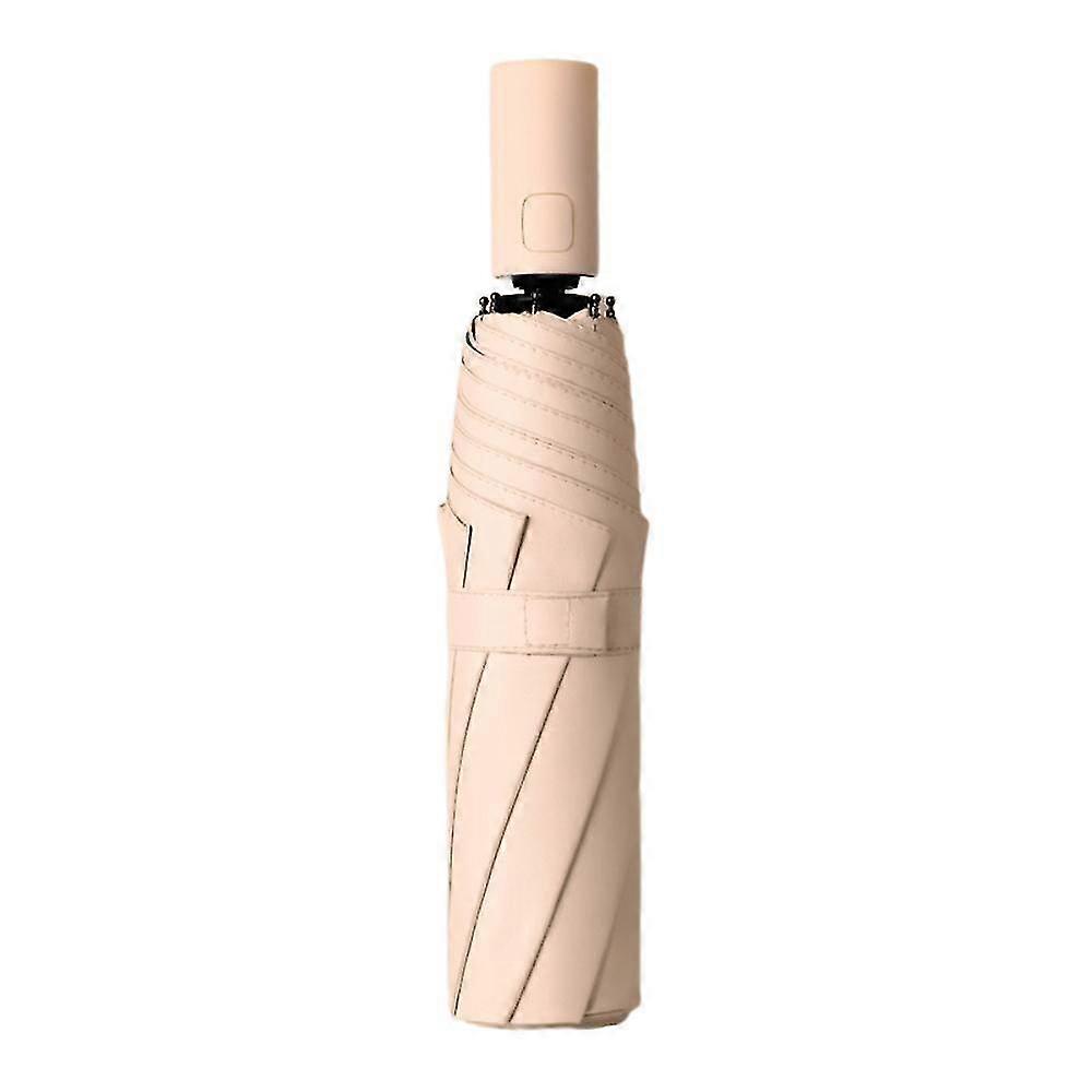 Small Umbrella, Pocket Umbrella With Folding Auto Open Compact Lightweight, Windproof Protection For Outdoor Use In Summe Outdoor(grapefruit Powder)