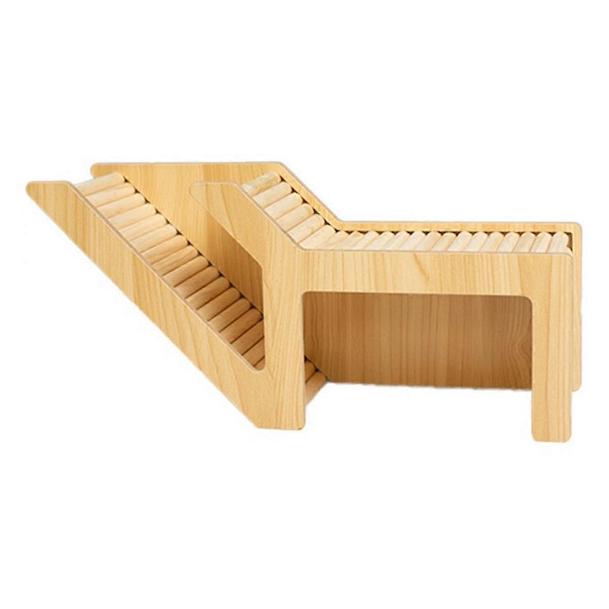 Washable Hamster Hidden Wooden Hamster House Small Pet Castle with Rock Climb Ladder Dwarf Mouse Pet,Simple Tunnel