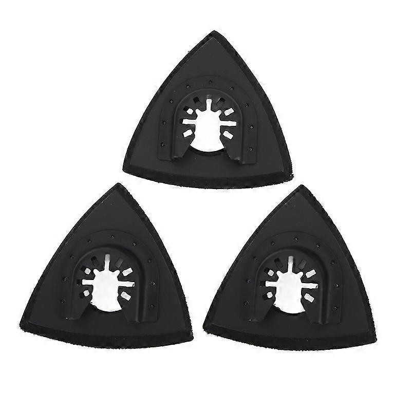 3Pcs Oscillating Multitool Sanding Pad Triangle Quick Release Set Kit for Replacement Boris