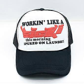 Vintage Sicko Trucker Hat For Women Men 3D Print Letter