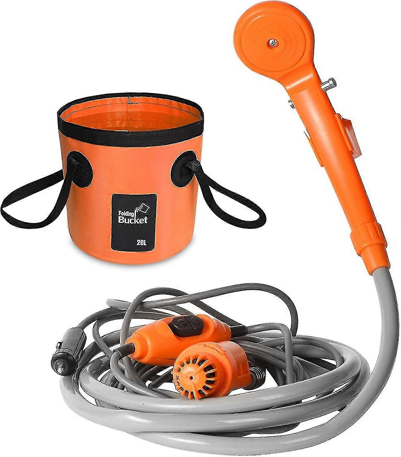 portable outdoor shower folding bucket kit