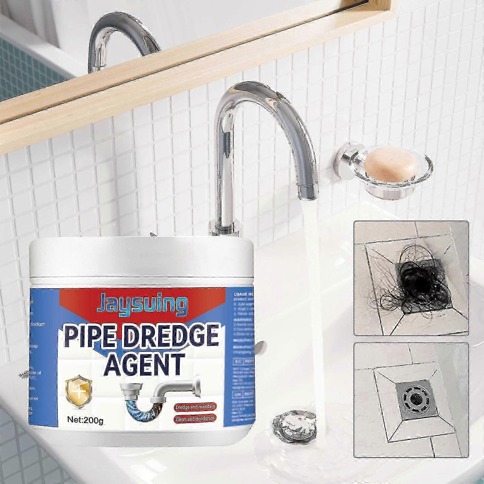 jaysuing pipe dredging agent kitchen bathroom drain pipe clogged cleaning dredging agent stain deodorization BF |