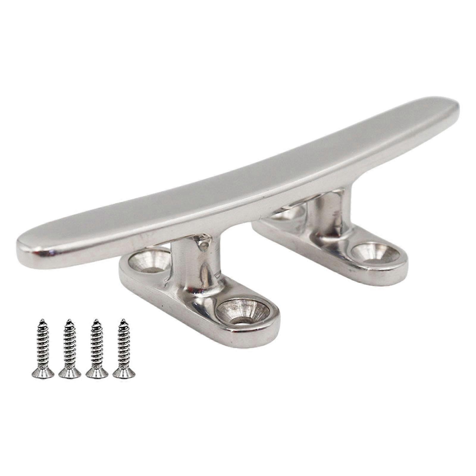 Boat Open Base Cleat Lightweight Mooring Dock Cleat for Towing Kayaks Yachts 10cmx2.5cm