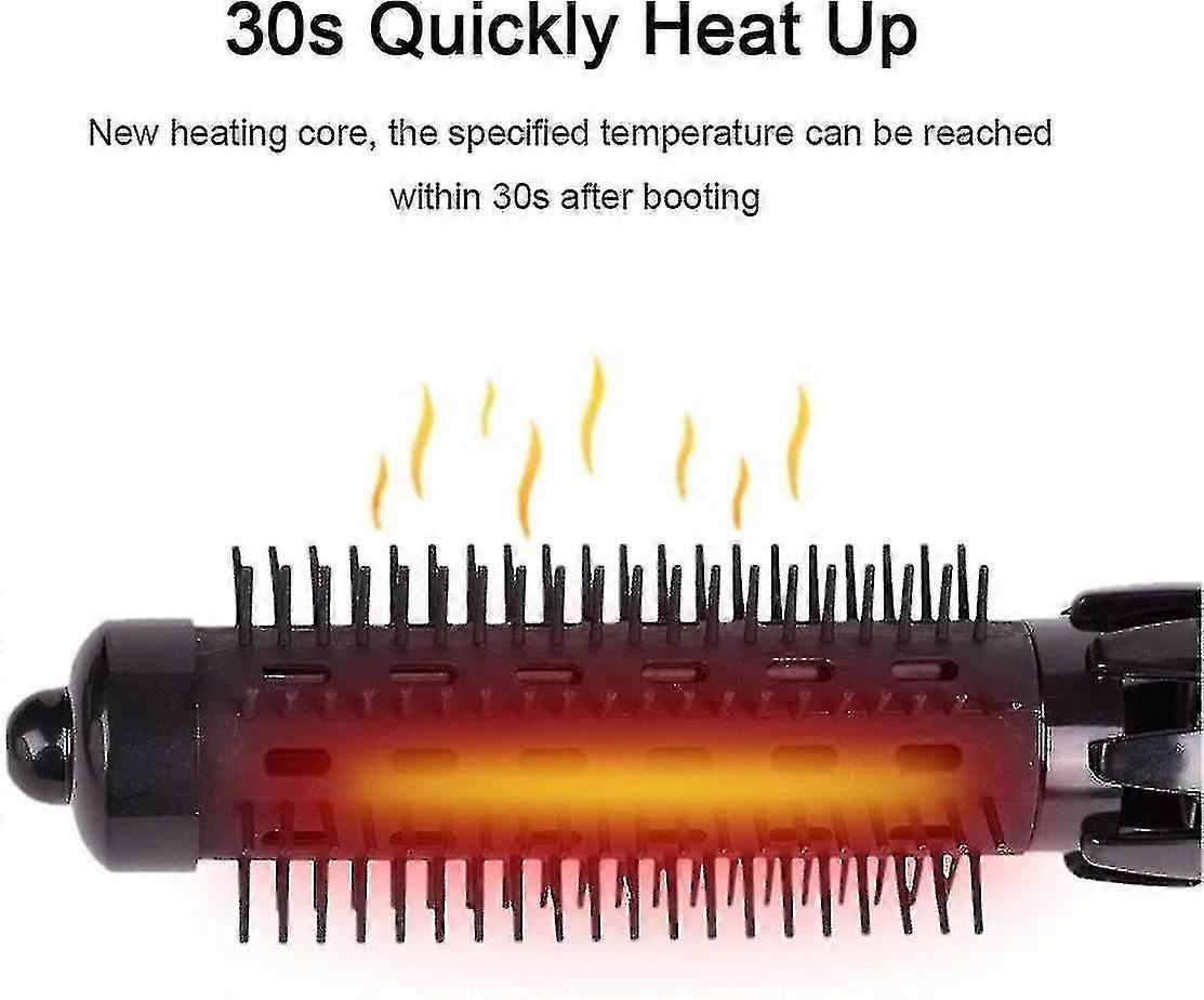 Spazzola soffiante rotante, spazzola ad aria calda 5 in 1 (nera)