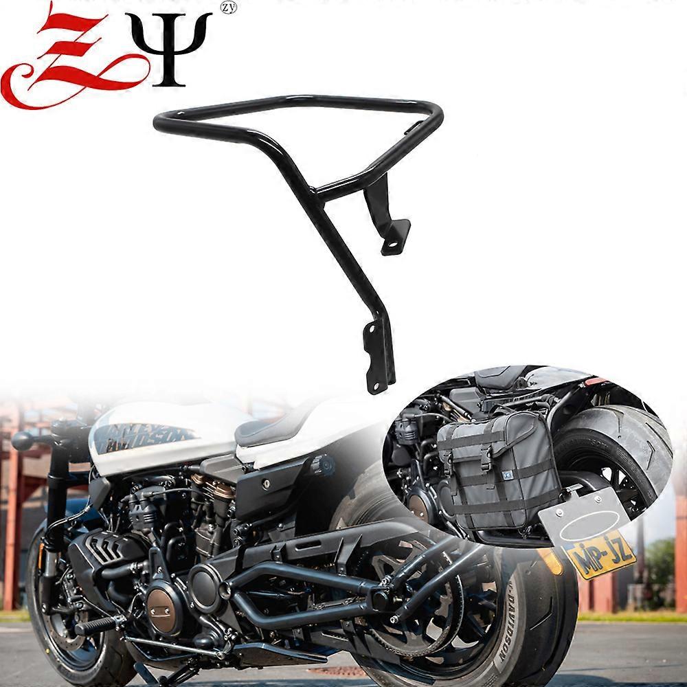 Motorcycle Saddlebag Support Guard Bars Side Mounts Brackets Fit
