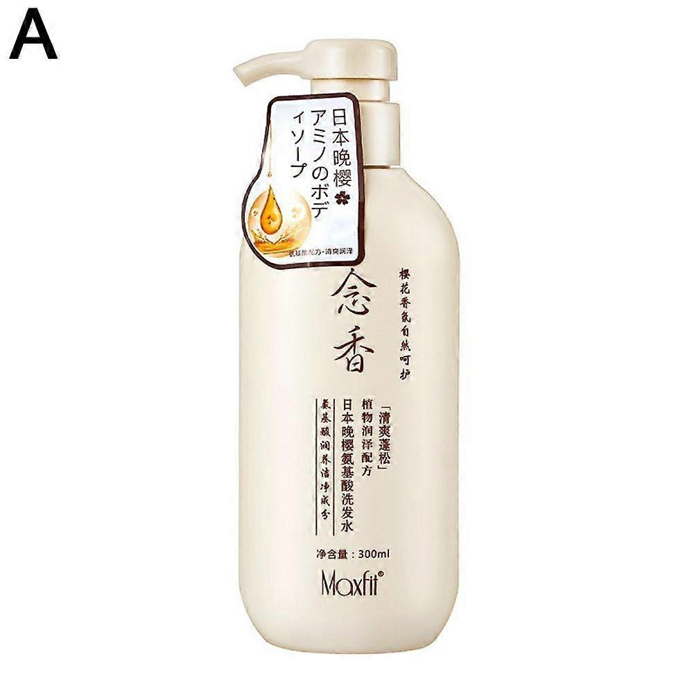 Evening Sakura Amino Acid Shampoo & Conditioner 300ml Moisturizing Frizz Control for Sensitive Scalp Soothing Cherry Blossom Scent