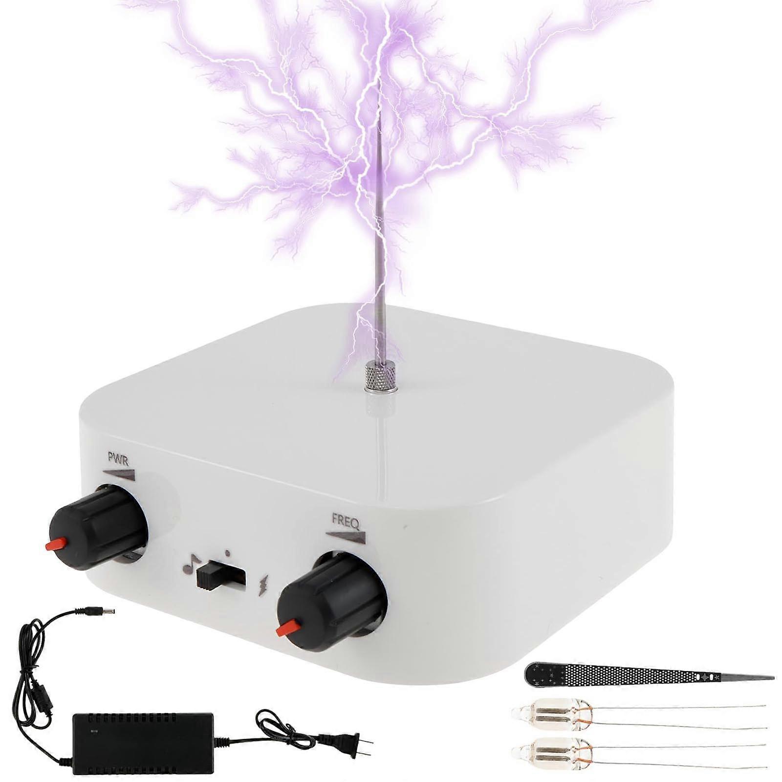 Music Teslass Coil Music Box Artificial Lightningss Touchable Audio Input Bluetooth Scientific Experiment（Toy Playsets）