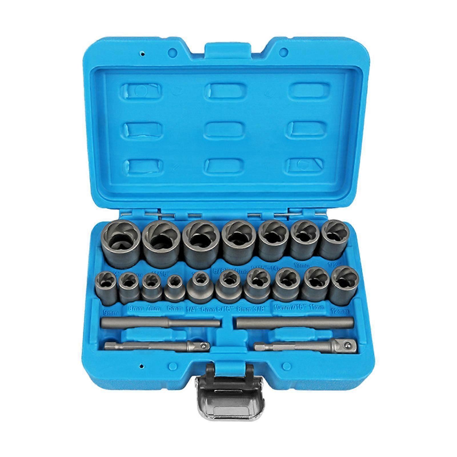 Screw Bolt Extractor Set Sturdy for Mechanical Engineering Construction Auto
