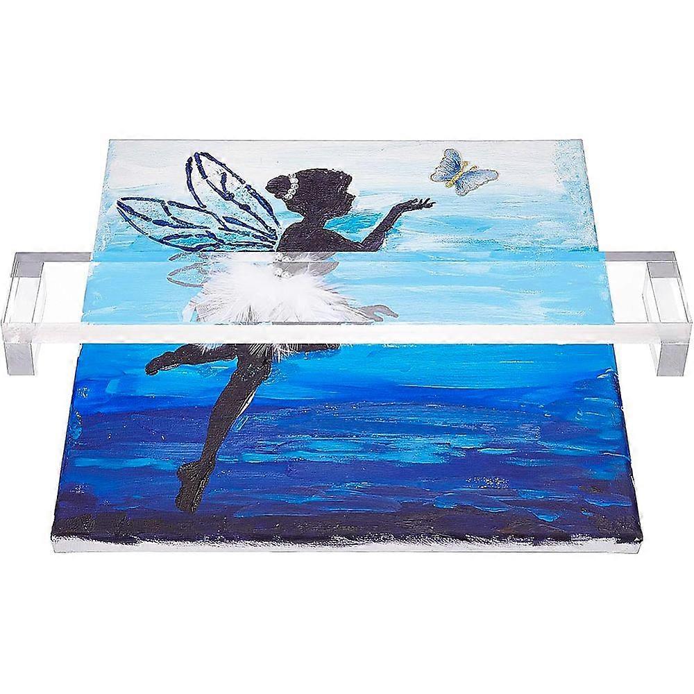 Artist Leaning Bridge Hand Acrylic Wrist Rest for Computer Keyboard 14inch Transparent Creative Artist Bridge for Painting