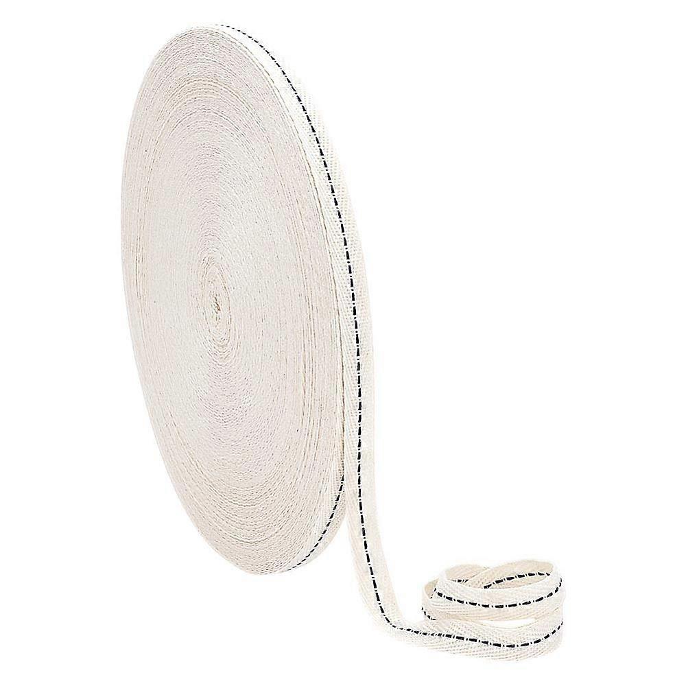 Cotton Herringbone Ribbon Black 3/8 inch(10mm)