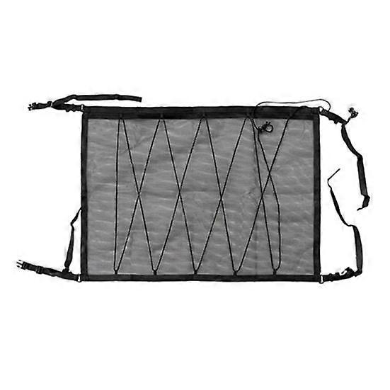 Car Ceiling Storage Net Pocket Adjustable Roof Tent Cargo Net with Zipper