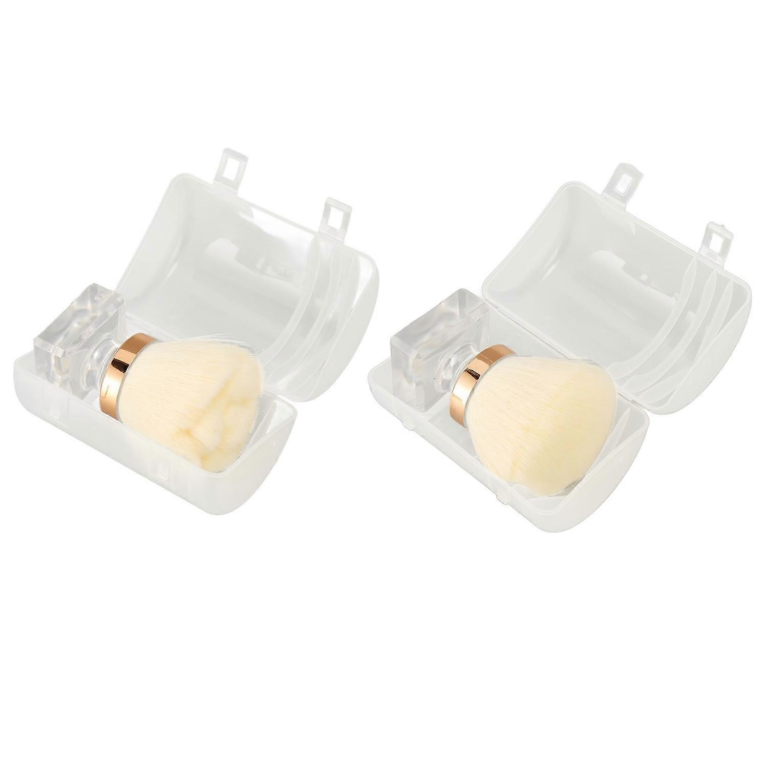 Flower Shape Makeup Brush Thickened Die Casting Multi Functional Round Shape Cosmetic Brush Kit Whit