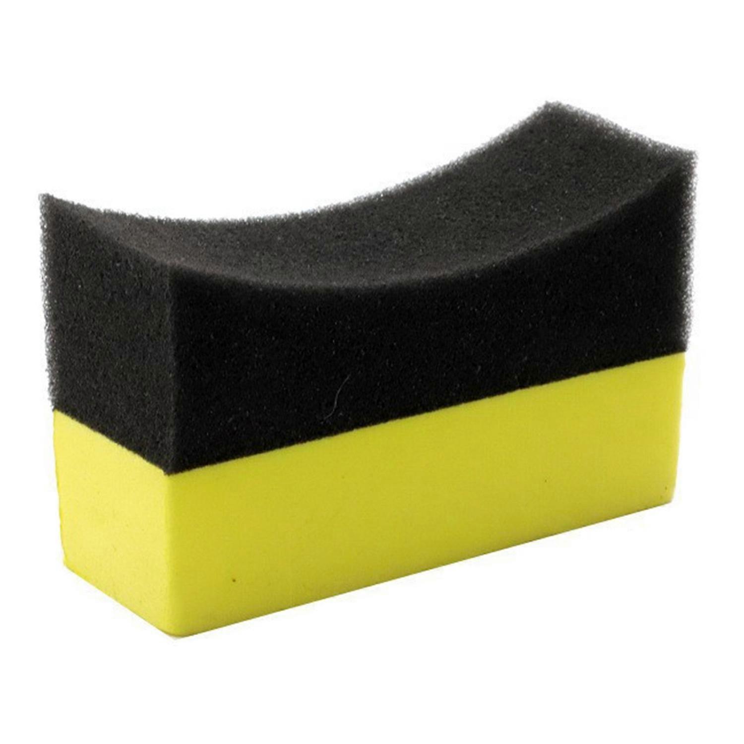 Tire Dressing Applicator Pad Soft Scratch Free Yellow Black Multifunctional Wax Buffing Pads for Aut