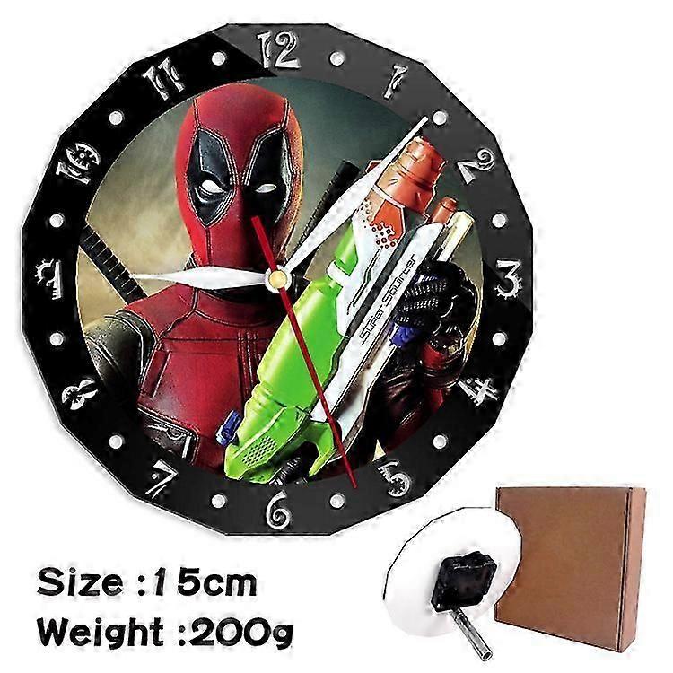 Deadpool pattern creative clock, wall clock suitable for bedroom decoration 2