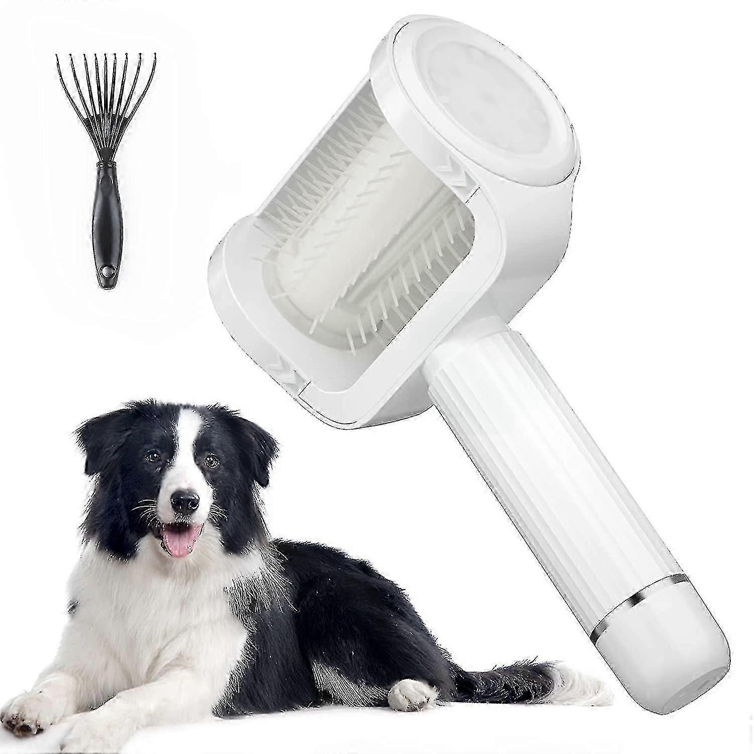 Uzun Saçlı Köpekler İçin Elektrikli Köpek Fırçası Dökülen Köpekler İçin Slicker Fırça Yüksek Verimli Pet Bakım Fırçası Kolayca Temizlenen Çevre Dostu Taşınabilir Tasarruf
