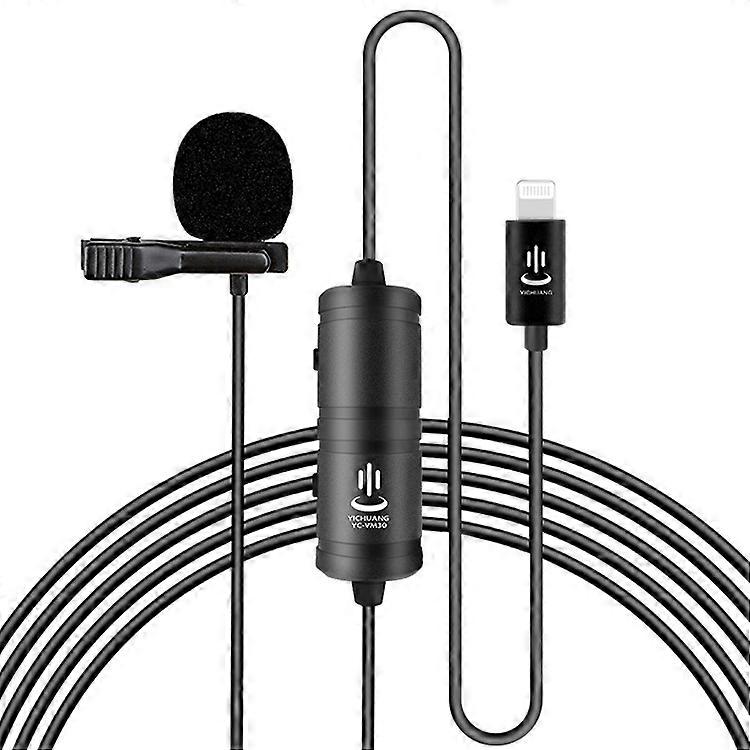 YICHUANG YC-VM40 Microphone d’enregistrement cravate à 8 broches à deux modes, longueur du câble : 6 m