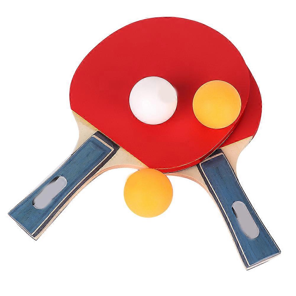 Table Tennis Bat Racket Ping Pong Set 2 Rackets & 3 Balls for Beginners Students
