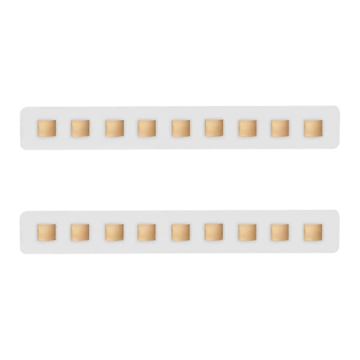 Sunglasses Organizer 2Pcs Wood Sunglasses Storage for Wall Mounted Eyeglasses Holder, Leather Eyewear Display Rack White