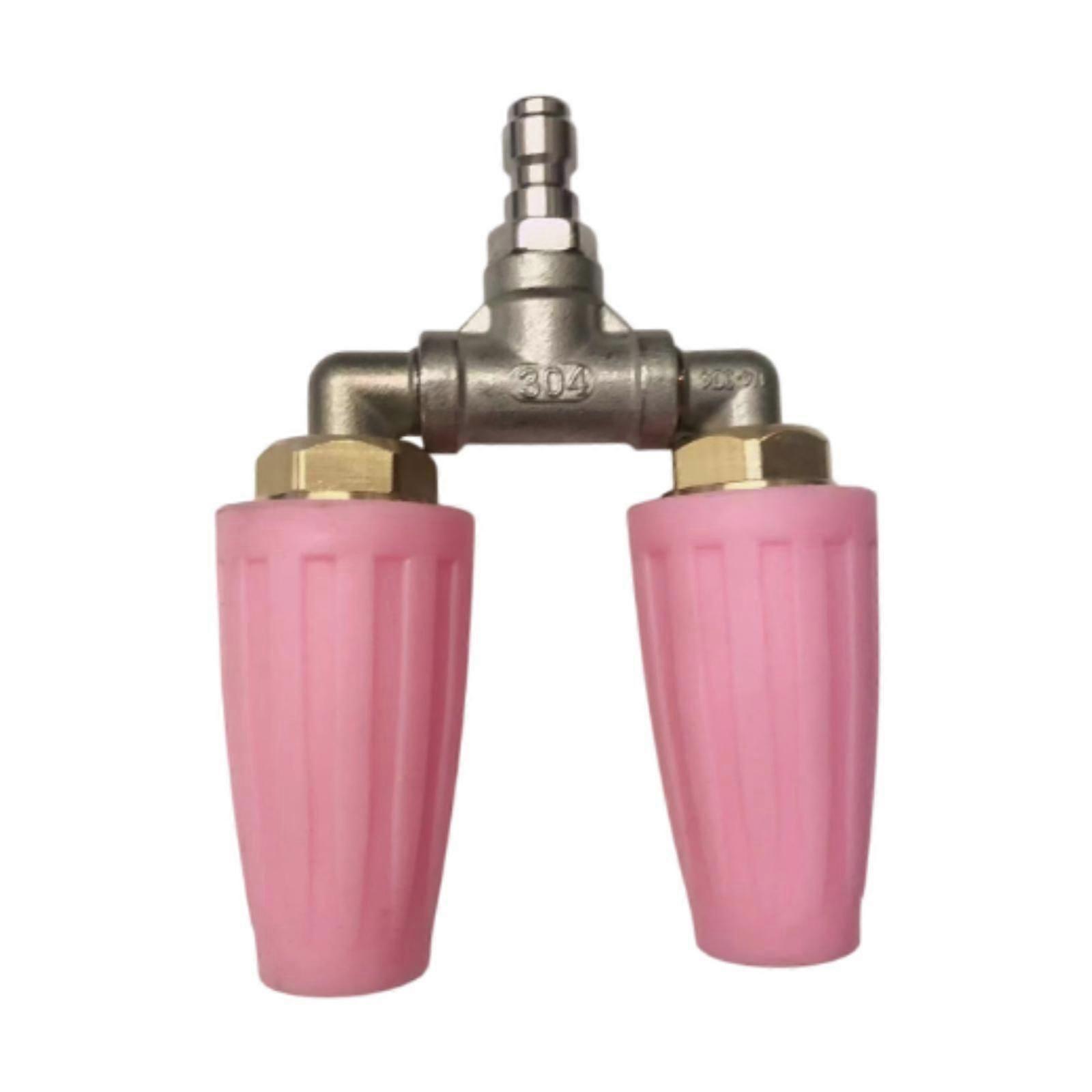 Rotating Spray Nozzle Practical Easy to Install 4000 PSI for Pressure Washer Pink