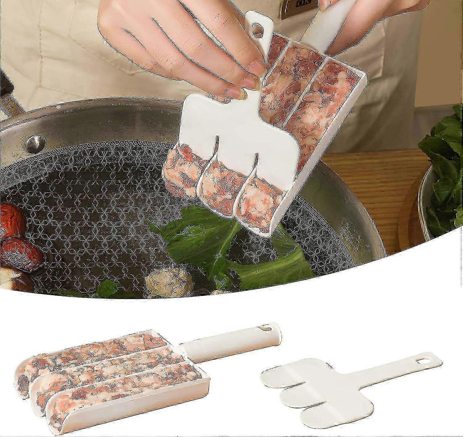 Kitchen Meatball Maker, Meat Tenderiser Kitchen Triple Meat Tenderiser Maker With Cutting Spade Meat