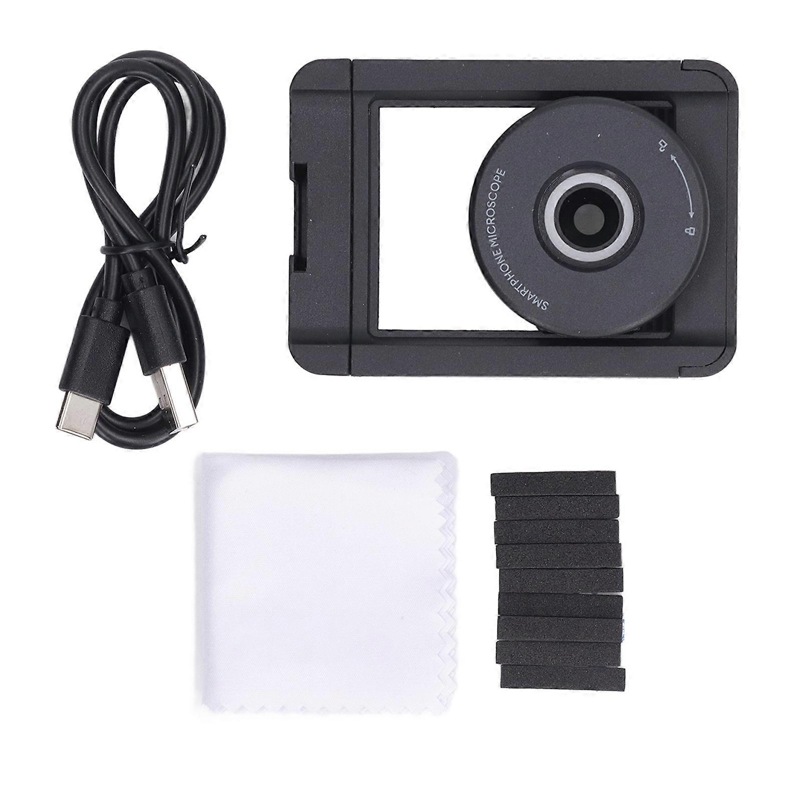 Uadme Phone Macro Lens,100X Magnification Phone with LED Light CPL Polarizing Lens for Mini Pocket Microscope