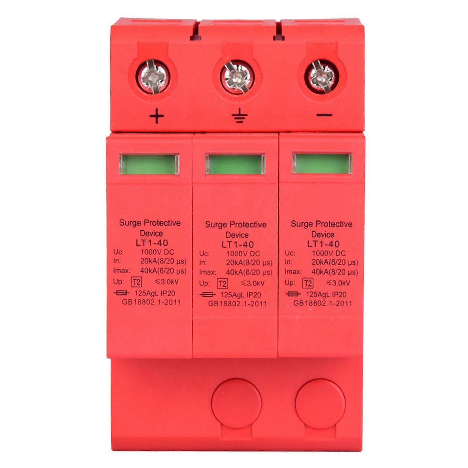 3P 3.0kV DC Surge Protective Device for Lightning Protection (3P40KA)