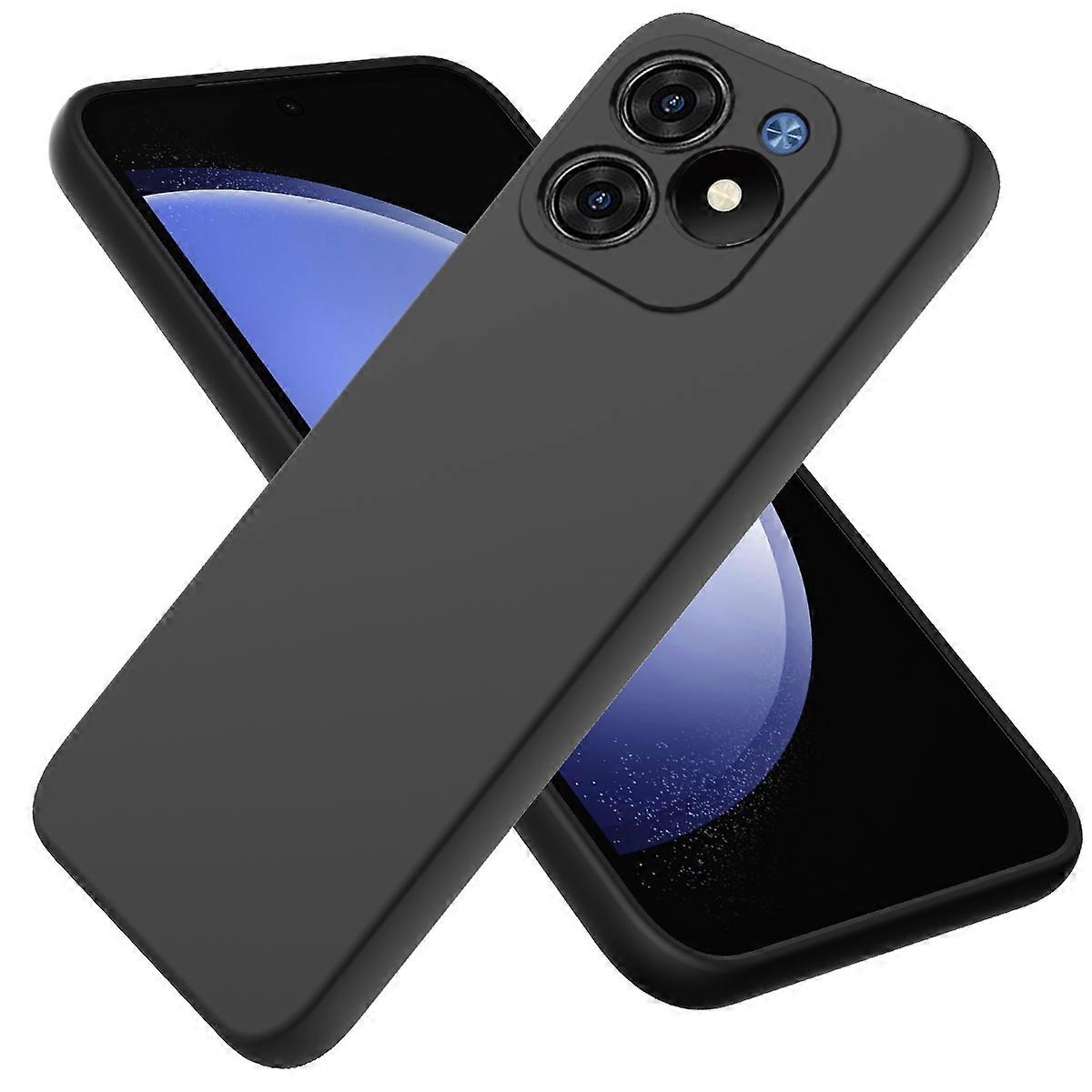 Solid Color Liquid Silicone Full Coverage Phone Case For itel S23+