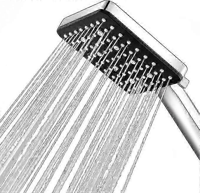Square Shower Head, High Pressure Shower Head, Universal Adjustable Replacement Powerful Water Savin