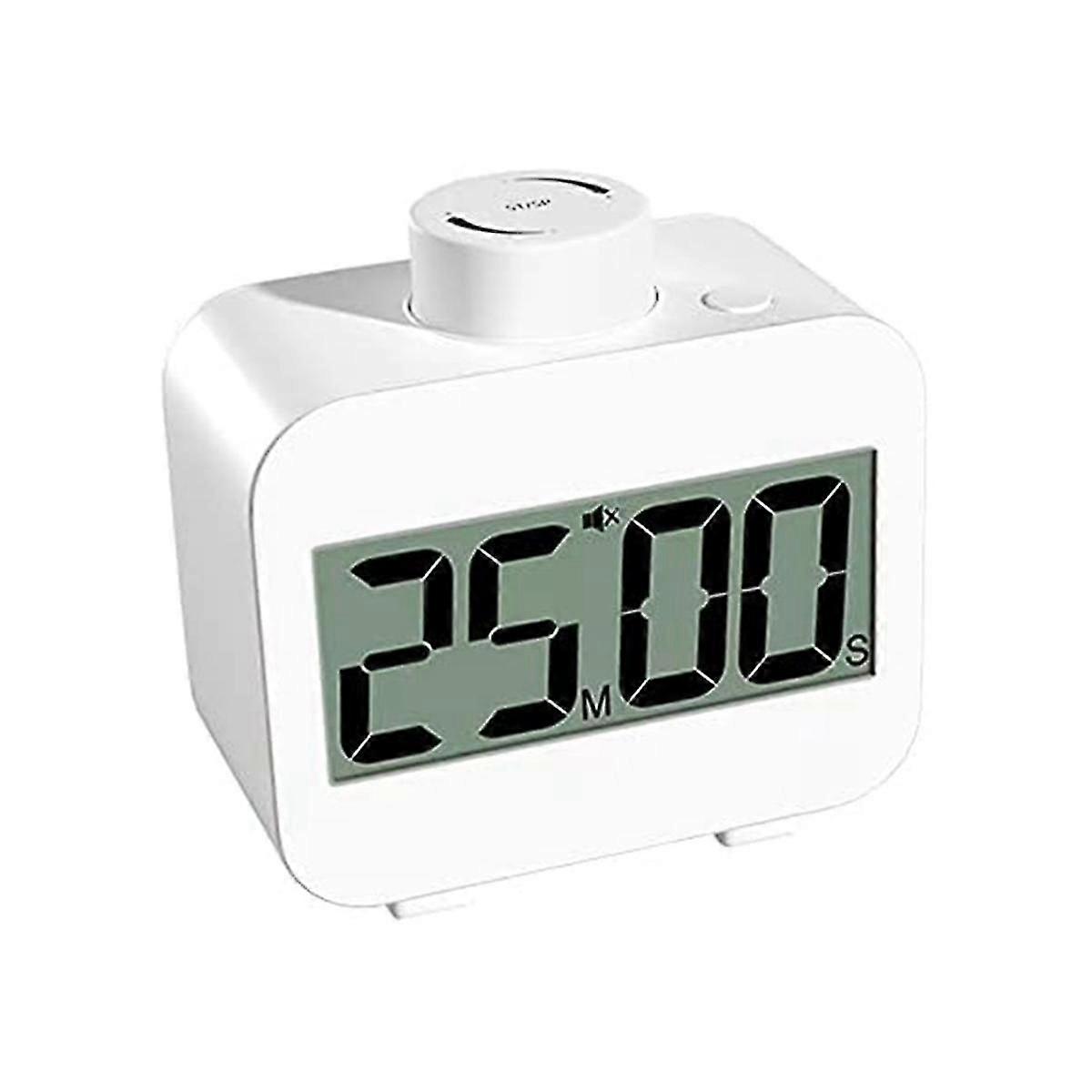 Digital Visual Kitchen Timer, Rotating Mute Count UP/Down Timer, Loud Alarm and Memory Funtion, Bat