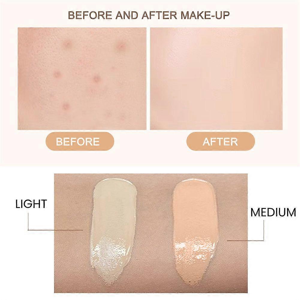 1/2/3pcs Liquid Foundation Cream for Face 30ml High Coverage Makeup Base Sunscreen SPF50+ Waterproof Concealer Makeup Foundation
