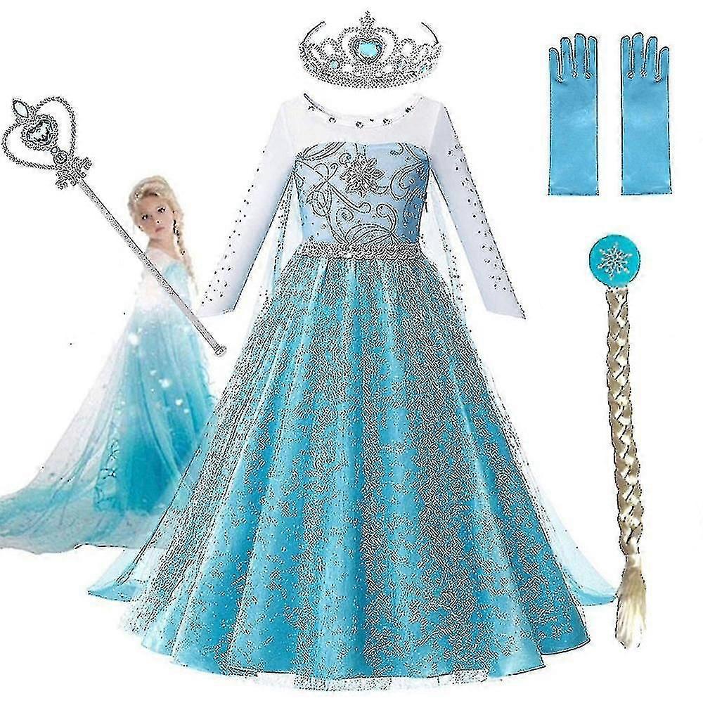 Elsa φορέματα για κορίτσια Costumes_y υψηλής ποιότητας